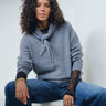 Rouge Kate V-Neck Knit Dark Grey Melange - Things I Like Things I Love