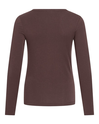 Rouge Maple O-Neck Tee Seal Brown - Things I Like Things I Love