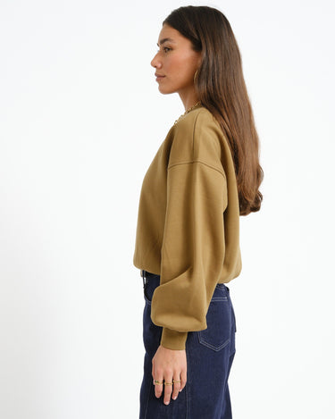 Rouge Ona O-Neck Sweat Gothic Olive - Things I Like Things I Love