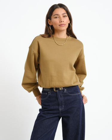 Rouge Ona O-Neck Sweat Gothic Olive - Things I Like Things I Love