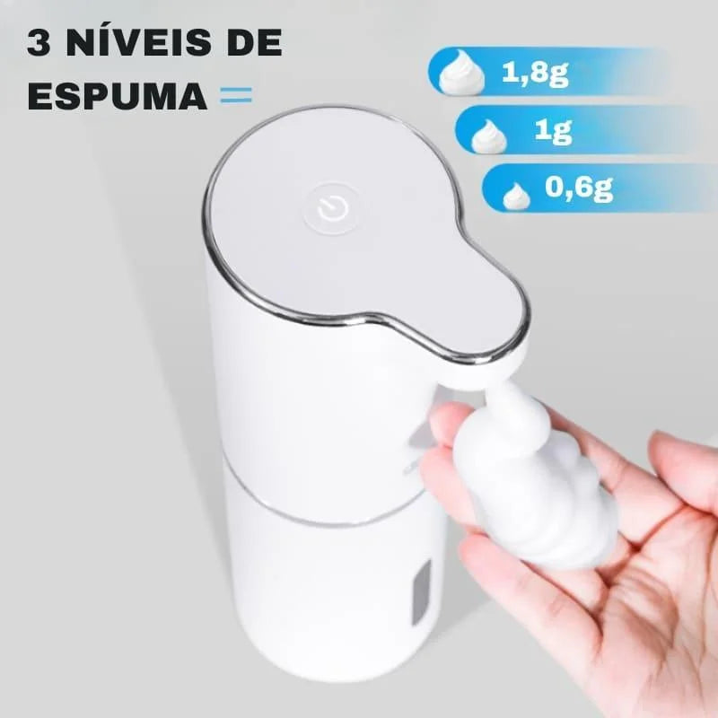 Saboneteira Dispenser Automática com Espuma e Usb para Banheiro Lenogue