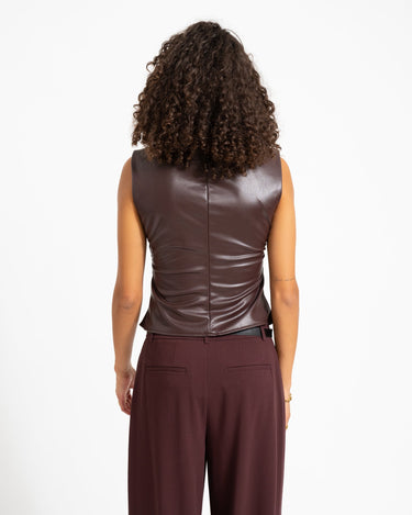 Sandy Pu Top Chocolate Plum - Things I Like Things I Love