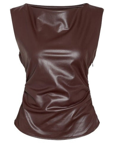 Sandy Pu Top Chocolate Plum - Things I Like Things I Love