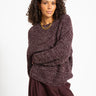 Sascha O-Neck Knit Fig Romance Rose - Things I Like Things I Love