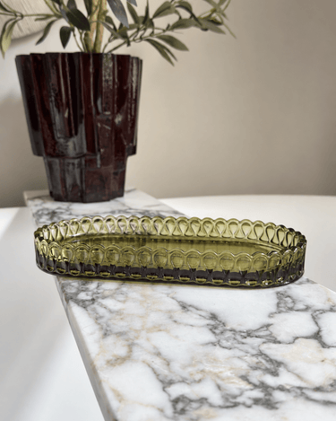 Schaal Pear Glas Groen - Things I Like Things I Love