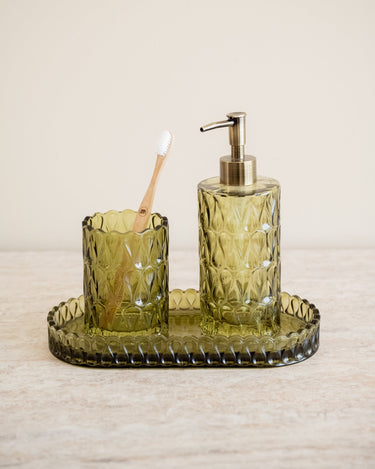 Schaal Pear Glas Groen - Things I Like Things I Love