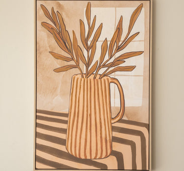 Schilderij Bladeren in Vaas - Things I Like Things I Love