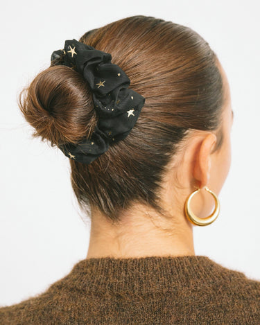 Scrunchie Starry Black - Things I Like Things I Love