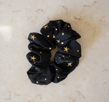Scrunchie Starry Black - Things I Like Things I Love