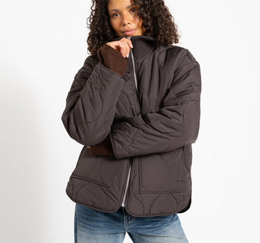 SERENA MID QUILTED JACKET Bracken - Things I Like Things I Love