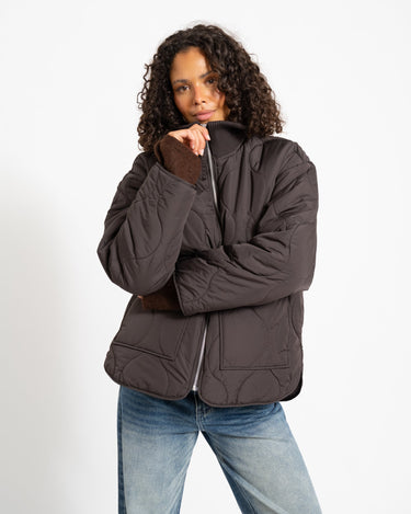 SERENA MID QUILTED JACKET Bracken - Things I Like Things I Love