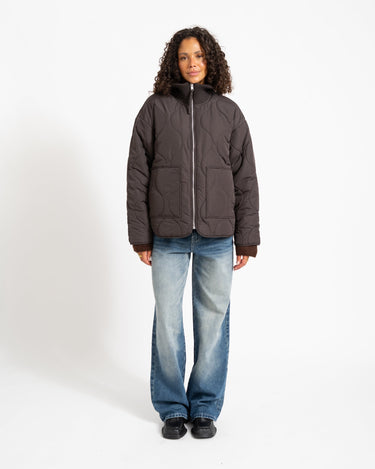 SERENA MID QUILTED JACKET Bracken - Things I Like Things I Love