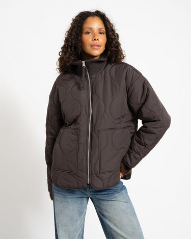 SERENA MID QUILTED JACKET Bracken - Things I Like Things I Love