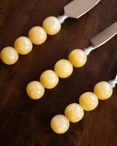 SET OF 3 - HKLIVING Cheese Knives Lemon - Things I Like Things I Love