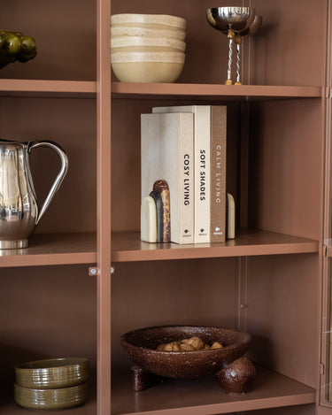 SET VAN 2 - Bloomingville Boekensteun Vani Marmer - Things I Like Things I Love