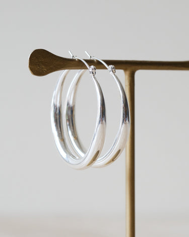 Set van 2 Circle Hoops Silver - Things I Like Things I Love