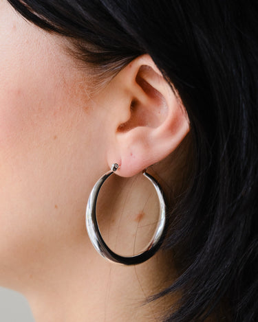 Set van 2 Circle Hoops Silver - Things I Like Things I Love