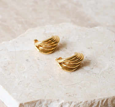 Set van 2 Golden Glamour Stud Goud - Things I Like Things I Love