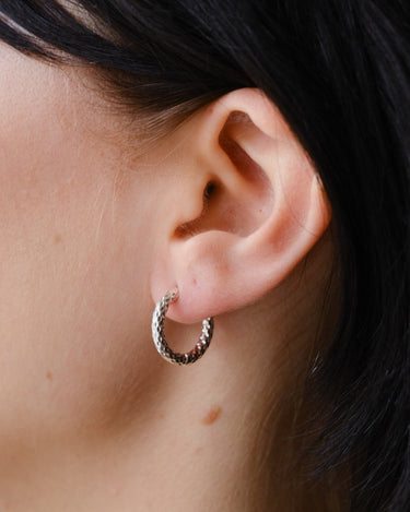 Set van 2 Hilly Hoop Earrings Silver - Things I Like Things I Love