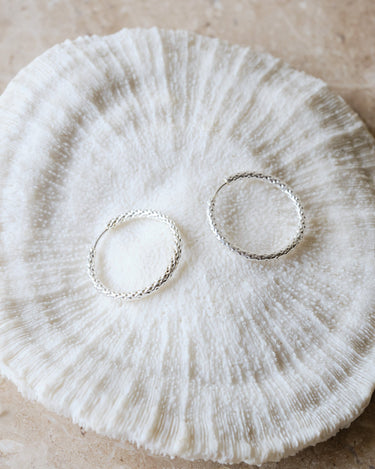 Set van 2 Hilly Hoop Earrings Silver - Things I Like Things I Love