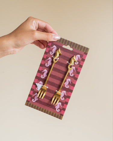 SET VAN 2 - Vorkjes Zeepaardje Messing - Things I Like Things I Love