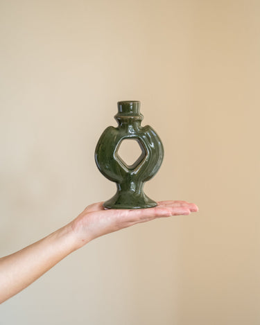 SET VAN 3 - Bloomingville Kandelaar Weio Groen - Things I Like Things I Love