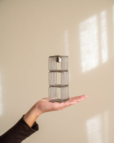 Set van 3 - Kandelaar Wireworks Chroom - Things I Like Things I Love