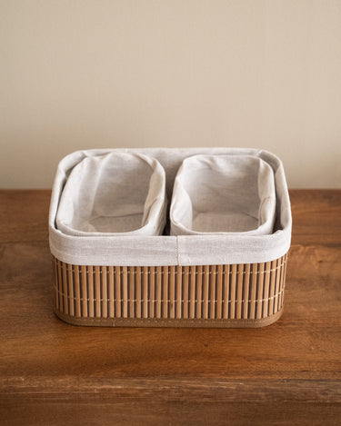 SET VAN 3 – Opbergmanden Lynn Bruin - Things I Like Things I Love