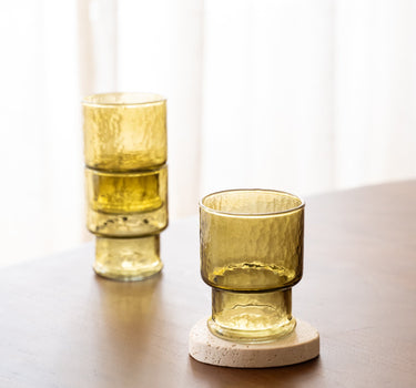 SET VAN 4 – Drinkglazen Estran Groen - Things I Like Things I Love