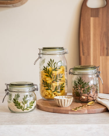 SET VAN 4 - Voorraadpotten Botanisch - Things I Like Things I Love