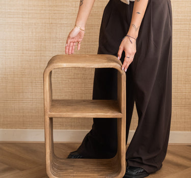 Side Table / Night Stand Rigato Mango Wood - Things I Like Things I Love