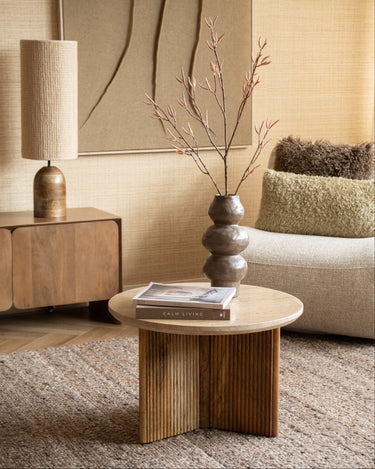 Side Table Senna Travertine - Things I Like Things I Love