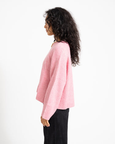 Sigga Diverse Crew Neck Knit Orchid Smoke - Things I Like Things I Love