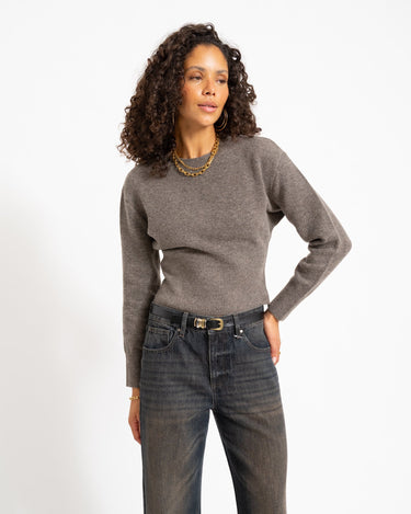 Sloan O-Neck Knit Morel - Things I Like Things I Love