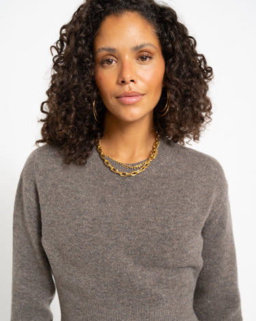 Sloan O-Neck Knit Morel - Things I Like Things I Love