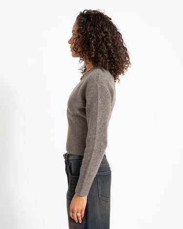 Sloan O-Neck Knit Morel - Things I Like Things I Love
