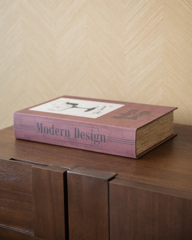 Storage Book Modern Design Burgundy - Things I Like Things I Love