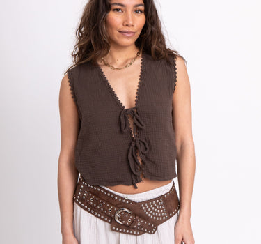 Stud Belt Bracken Brown - Things I Like Things I Love