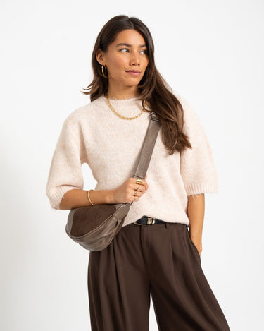 Sutton O-Neck Knit Birch - Things I Like Things I Love