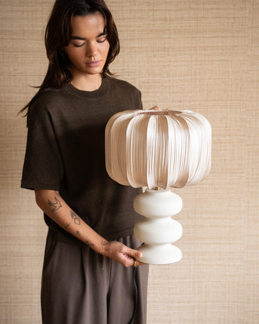 Table Lamp Soroca Satin Look - Things I Like Things I Love
