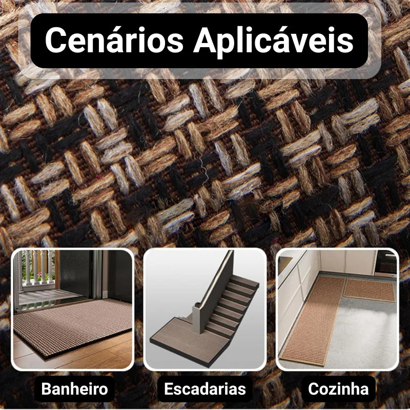 Tapete Antiderrapante Lavável com Padrão Geométrico para Cozinha Lenogue