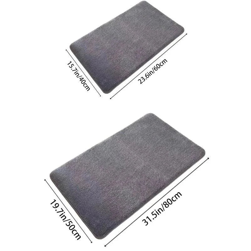 Tapete Antiderrapante Super Absorvente em Veludo Coral Lenogue