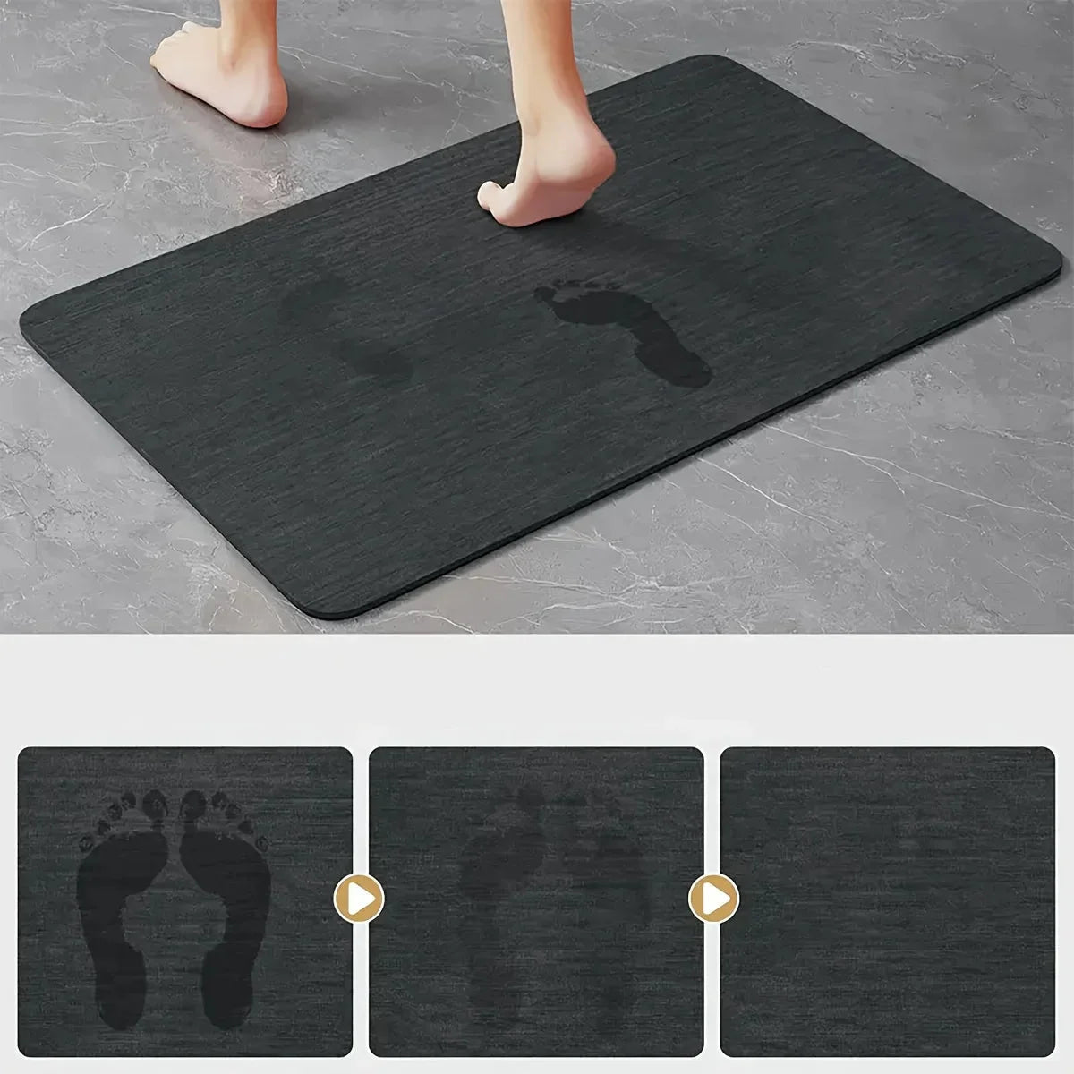 Tapete Moderno Absorvente Antiderrapante para Banheiro Lenogue