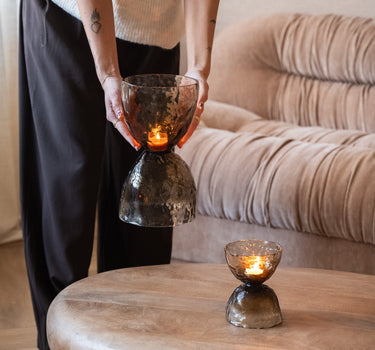 Tealight Holder / Vase Diabolo Glass - Small/Medium - Things I Like Things I Love