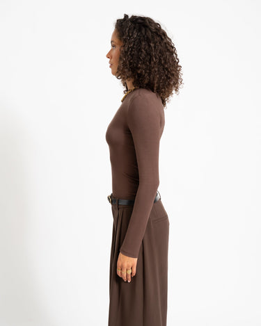 TILTIL Anni Higneck Longsleeve Brown - Things I Like Things I Love