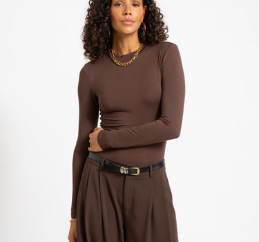 TILTIL Anni Higneck Longsleeve Brown - Things I Like Things I Love