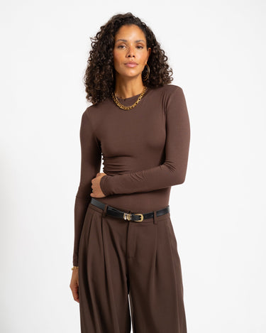 TILTIL Anni Higneck Longsleeve Brown - Things I Like Things I Love