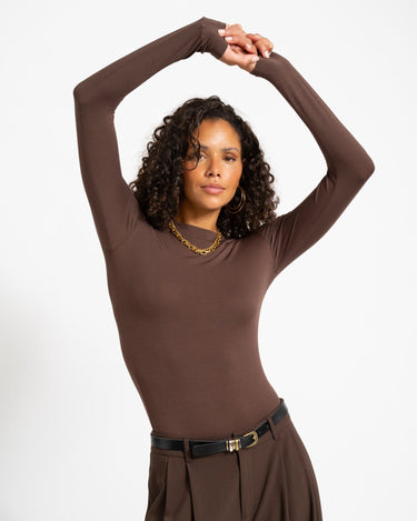 TILTIL Anni Higneck Longsleeve Brown - Things I Like Things I Love