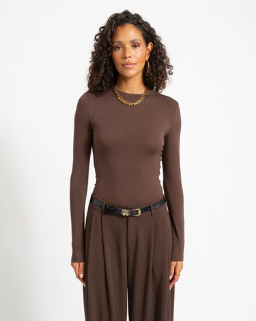 TILTIL Anni Higneck Longsleeve Brown - Things I Like Things I Love