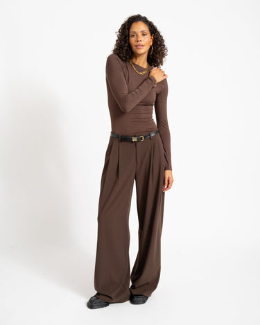 TILTIL Anni Higneck Longsleeve Brown - Things I Like Things I Love
